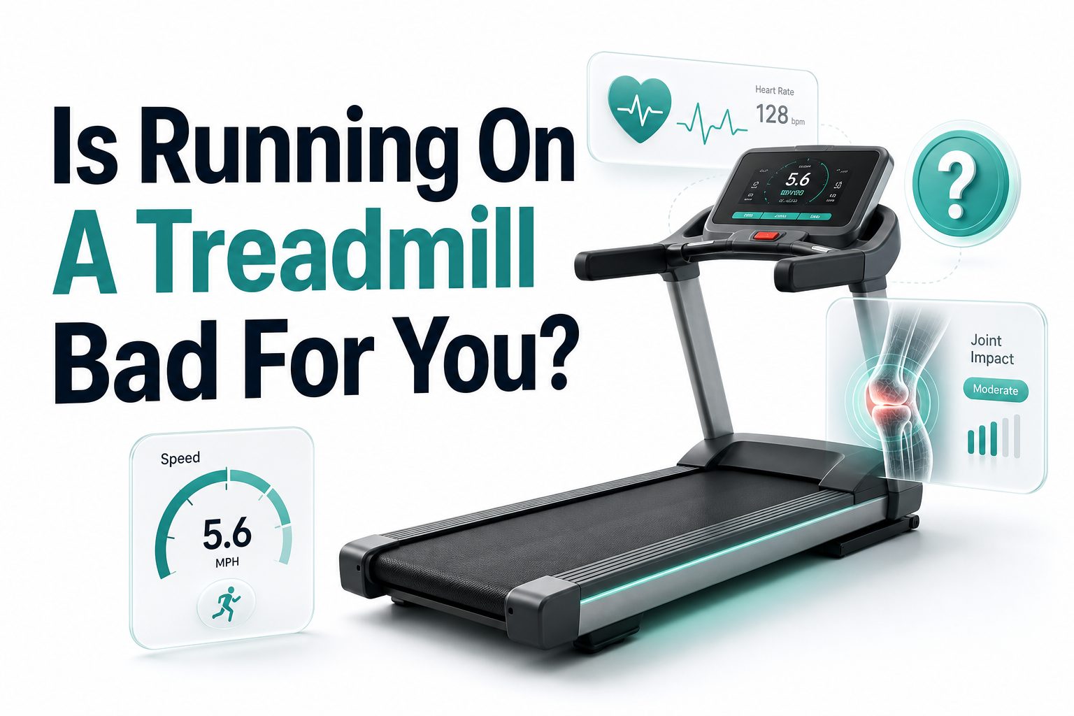is-running-on-a-treadmill-bad-for-you Person running on a treadmill in a gym