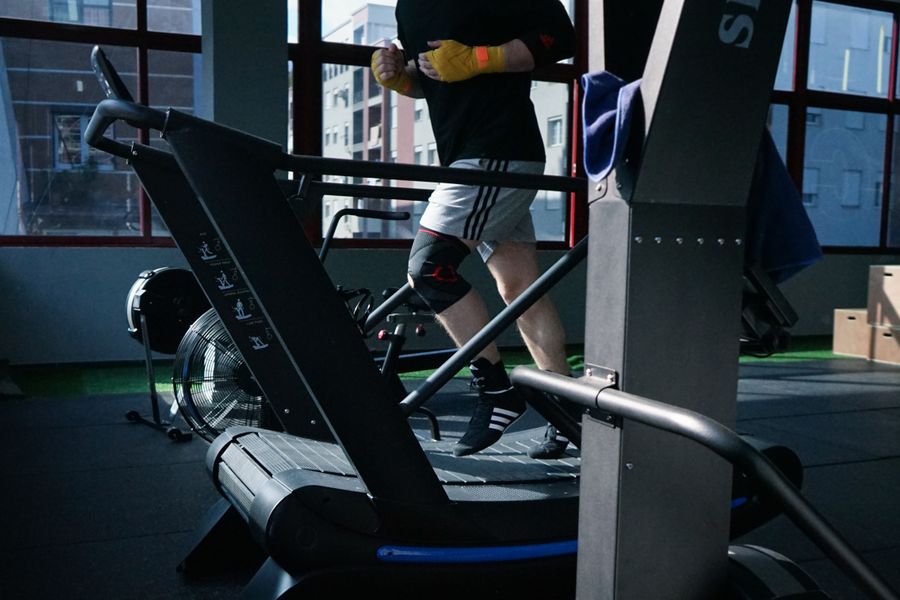 Fitness enthusiast training